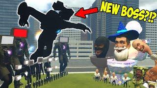 NEW ULTIMATE MECHA TV MAN BOSS VS ALL SKIBIDI TOILET BOSSES In Garry's Mod!