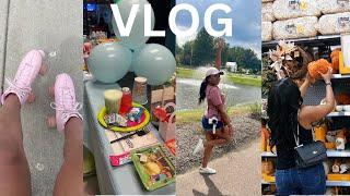 FAMILY VLOG: Park Day + Lincoln’s 8th Birthday + Walmart Fall Shop with Me & Kitchen Restock