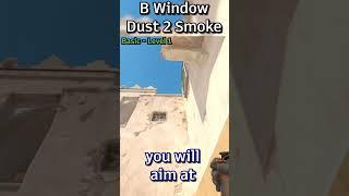 Dust 2 Smokes - B Window (B-Site) Smoke #cs2 #cs2tips #regentxd #cs2nades