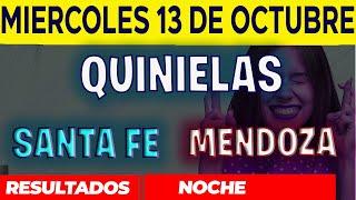 Resultados Quinielas Nocturna de Santa Fe y Mendoza, Miércoles 13 de Octubre