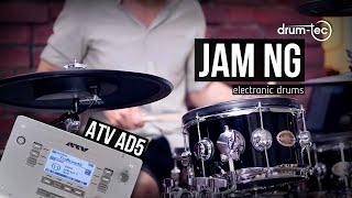 ATV aD5 sound module demo with drum-tec Jam NG electronic drums