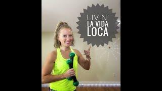 Livin' La Vida Loca by Ricky Martin.  Zumba Toning choreo by MelanieZfit.  #zumba #zumbatoning