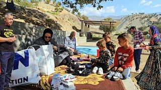  Meeting with Iranian friends.  Babak's family hosts their compatriots abroad