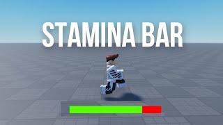 How To Make a Stamina Bar | Roblox Studio