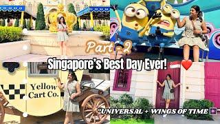 Singapore Diaries Part 2 | Universal Studios & Magical Wings of Time Show | Sentosa Adventures