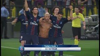 NEYMAR JR PSG vs FC BARCELONA PES 2017 GAMEPLAY