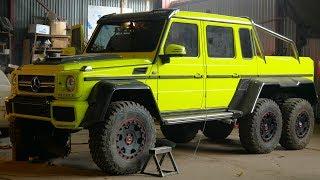 Самодельный Гелендваген 6х6 BRABUS, установка ништяков.