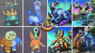 ALL Monsters Vs Monstrous Version | My Singing Monsters