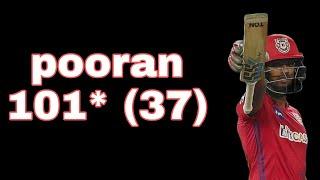 Pooran 101* off 37 balls || Dream 11 T10 ||