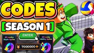  NEW CODES!  Volleyball (HAIKYUU) Legends NEW Codes ROBLOX 2025! (WORKING)