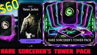 Rare Sorcerer’s Tower Equipment $60 Pack Open | worth it..? | MK Mobile