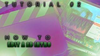 How to edit a 2D intro templates in after effects cs6 - Tutorial #2