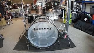 Ludwig Vistalite 3pc Drum Kit - Smoke/Clear