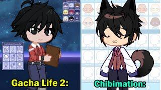 My OC in Gacha Life 2 VS My OC in Chibimation: