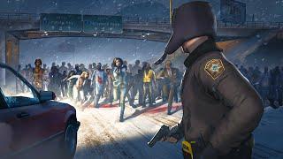 I SURVIVE A WINTER ZOMBIE OUTBREAK in GTA 5 RP!