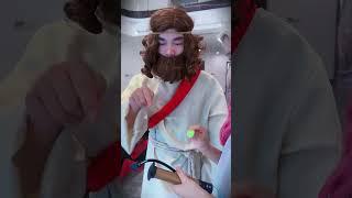 God helped the ugly little girl transform into a swimming ring#Jesus#christ#short#Daemon