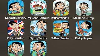 Mr Bean: Special Delivery,Mr Bean: Solitaire,Mr Bean: World Tour,Jump,Play London,Flying Teddy