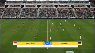 Indonesia vs Germany | Friendly match | PES 2021 | PC Gameplay | 4K