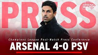 "BEAUTIFUL NIGHT" | Mikel Arteta Reacts After Arsenal 4-0 PSV | Champions League Press Conference