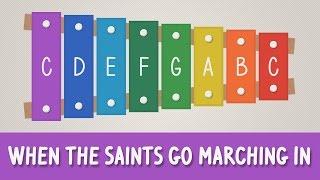 How to play When the Saints Go Marching In on a Xylophone - Easy Songs - Tutorial