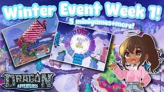 Winter Event Week 1! minigames+more! (Dragon Adventures, Roblox!)