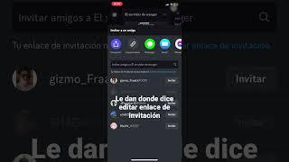 Como poner el enlace de discord permanente en teléfono