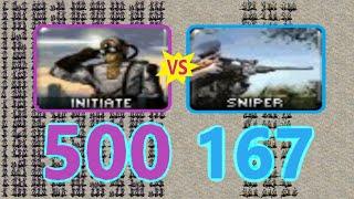 Initiates vs Snipers - Same Cost - Red Alert 2