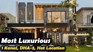 1 Kanal Ultra Modern Design House  For Sale In DHA Phase 3 Lahore @AlAliGroup