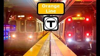 【MBTA】Orange Line Front View Time Lapsed POV from Forest Hills to Oak Grove