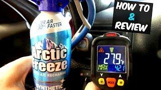 HOW TO RECHARGE CAR AIR CONDITIONER with ARCTIC FREEZE REVIEW