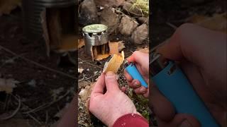 Survival Skills: How to Make a DIY Stove in 5 Minutes in Extreme Conditions  #survival #camping