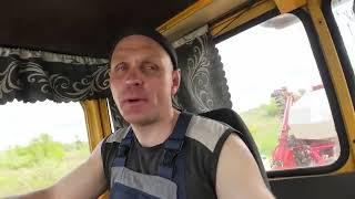 Трактор Кировец. Начинаем сев.