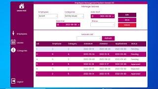 C# Project | Leave Management System Using C# and SQL Server