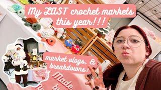 My LAST Markets of 2024!!! Crochet market vlog, results, & best sellers!!!