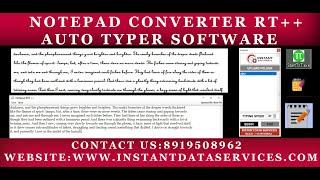 autotyper software | automatic typing software| auto text transfer