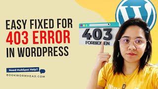 How To Solve 403 Forbidden Error In WordPress Via File Manager .Htaacess