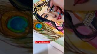 Radharani painting #paintingshorts#watercolourtutorial#radhakrishna#radharani#shortsvideo#watercolor