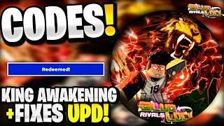 *NEW* All Working KING AWAKENING UPDATE CODES FOR BLUE LOCK RIVALS! ROBLOX BLUE LOCK RIVALS CODES