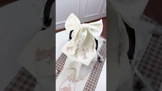 Набір пасхального вишитого декору “Зайчик у кошику”, льон айворі Арт. ВН-023  #рушникнавеликдень