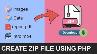 How To Create Zip Files Using PHP - [hindi]