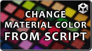 How to CHANGE THE COLOR of an OBJECT in Unity in PLAY MODE