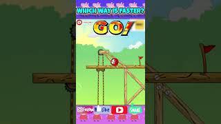 Red Ball 3 - Which Way Is Faster?  #which #redball3 #shorts #2024 #games #gaming #faster #parkour