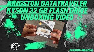 Kingston DataTraveler Kyson 32 GB Flash Drive - Unboxing Video