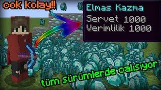 Verimlilik 1000 kazma nasıl yapılır? - Minecraft (çok kolay)