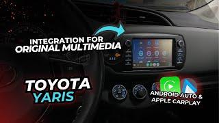 Toyota Yaris Apple Carplay & Android Auto integration for original multimedia