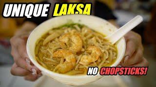 UNIQUE Singaporean Laksa - NO CHOPSTICKS! | Full Day of Eating in Singapore