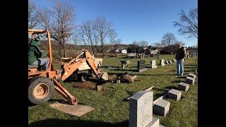 Charlie Cowling, Ken and Rich Zautcke Headstone Base At St  Peter Church Old Cemetary In Slinger, Wi