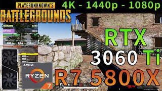 PUBG | RTX 3060 Ti | Ryzen 7 5800X | 4K - 1440p - 1080p | Ultra & Low Settings