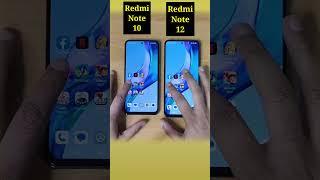 Redmi Note 12 vs Redmi Note 10 Speed Test Comparison | #shorts