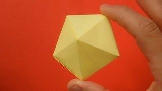 How to make a diamond out of paper. Origami diamond.